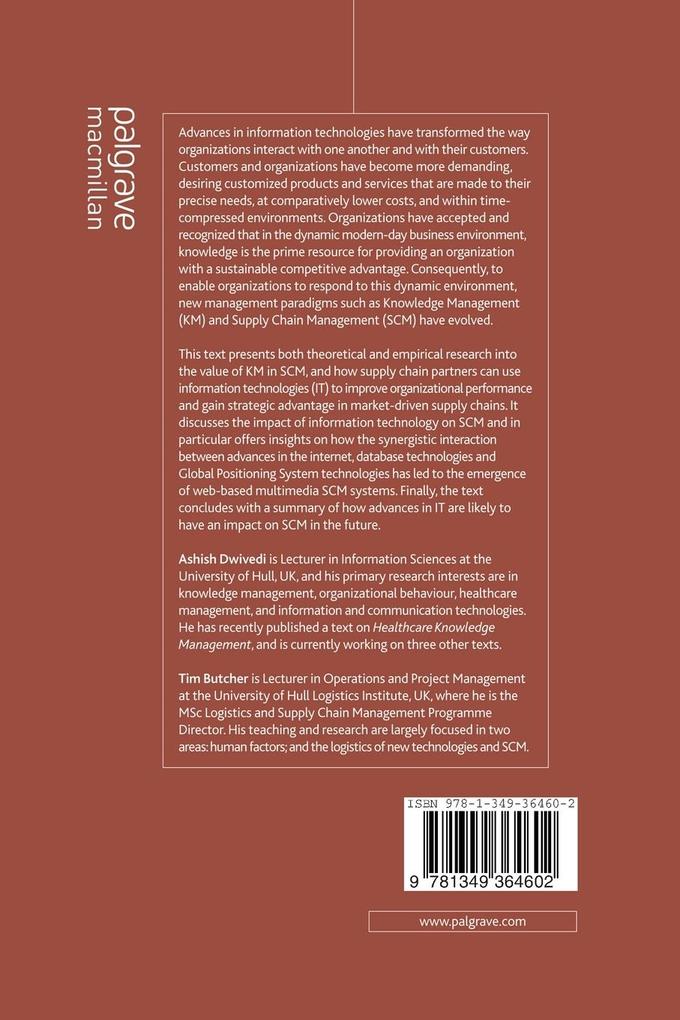 Weitere Ansicht: Supply Chain Management and Knowledge Management