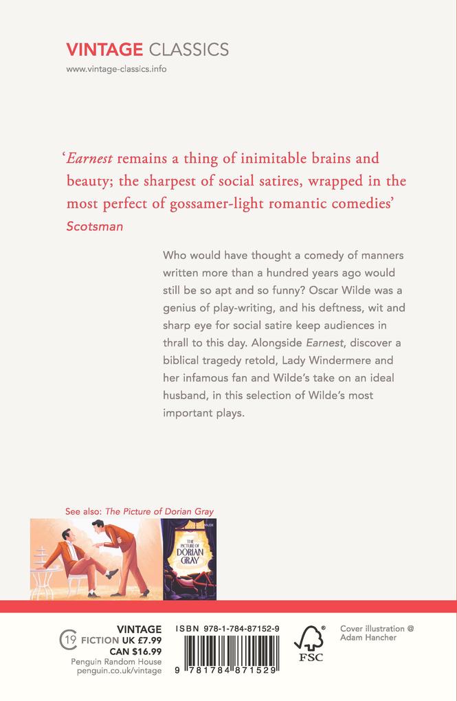 Weitere Ansicht: The Importance of Being Earnest and Other Plays | Oscar Wilde