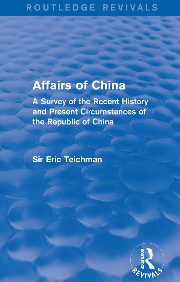 Produktbild: Affairs of China | Eric Teichman