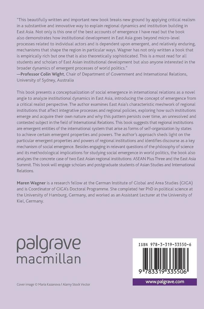 Weitere Ansicht: Social Emergence in International Relations | Maren Wagner