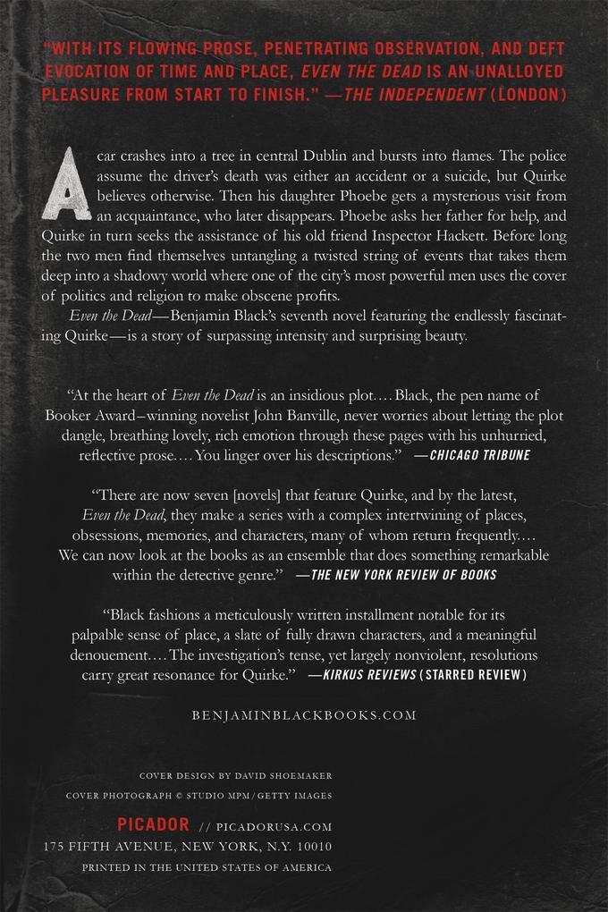 Weitere Ansicht: Even the Dead | Benjamin Black