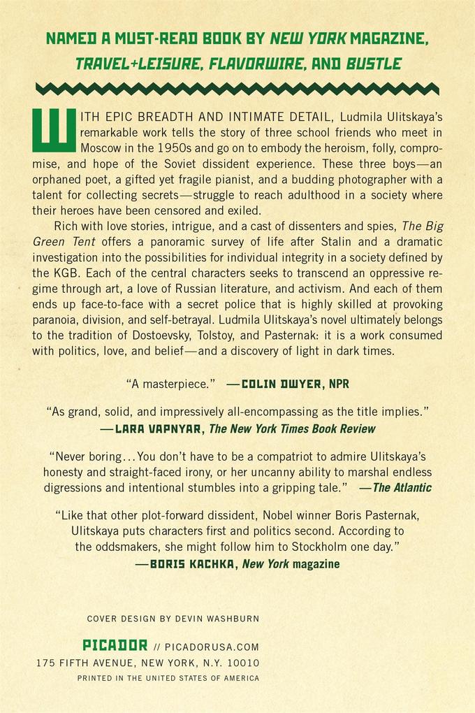 Weitere Ansicht: The Big Green Tent | Ludmila Ulitskaya