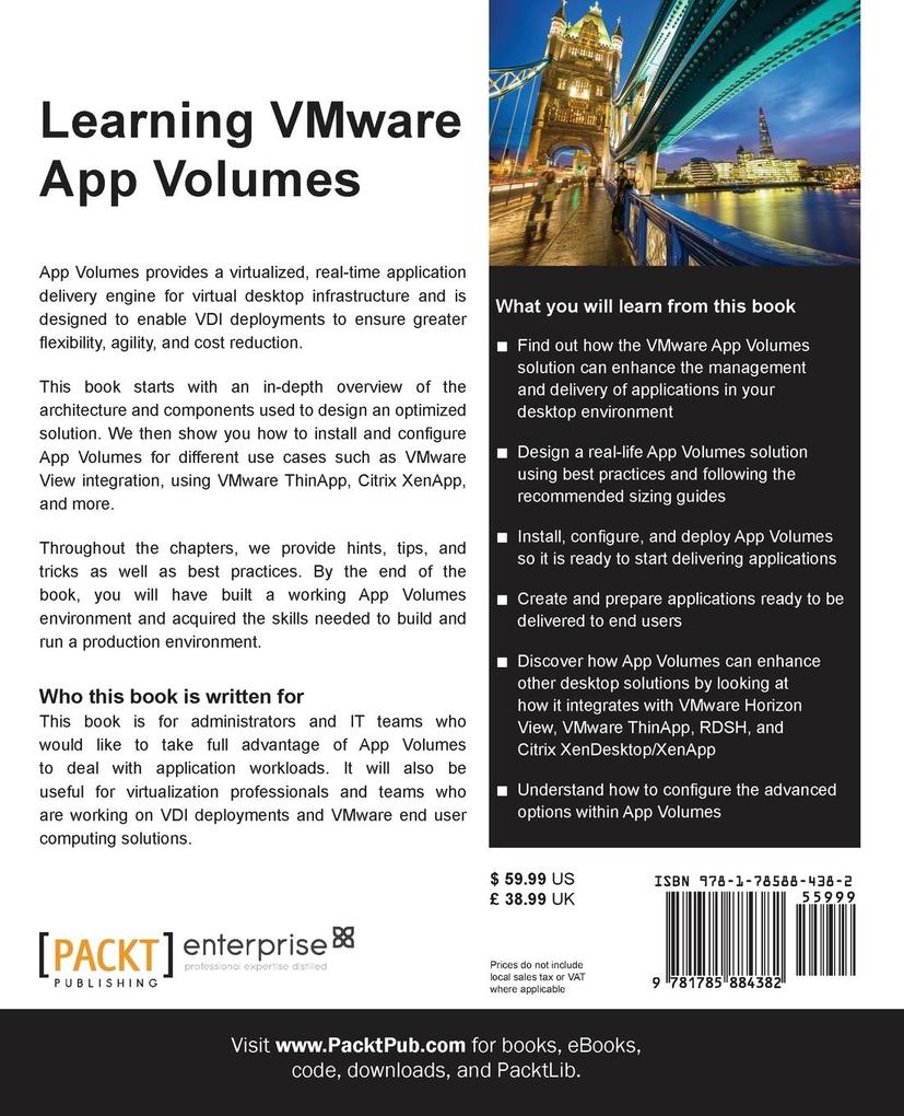 Weitere Ansicht: Learning VMware App Volumes | Peter Von Oven