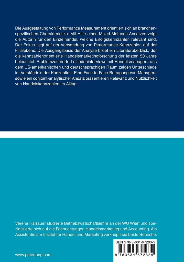 Weitere Ansicht: Performance Measurement im Einzelhandel | Verena Harrauer