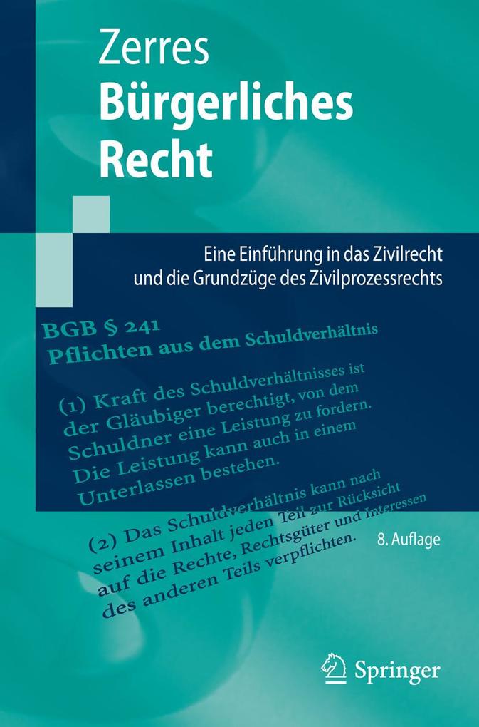 Produktbild: Bürgerliches Recht | Thomas Zerres