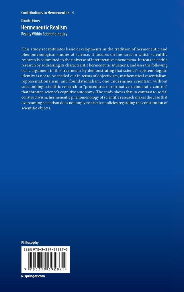 Weitere Ansicht: Hermeneutic Realism | Dimitri Ginev