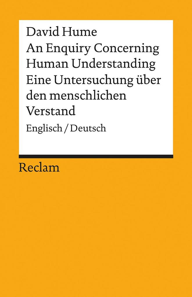 Produktbild: An Enquiry Concerning Human Understanding / Eine Untersuchung über den menschlichen Verstand | David Hume