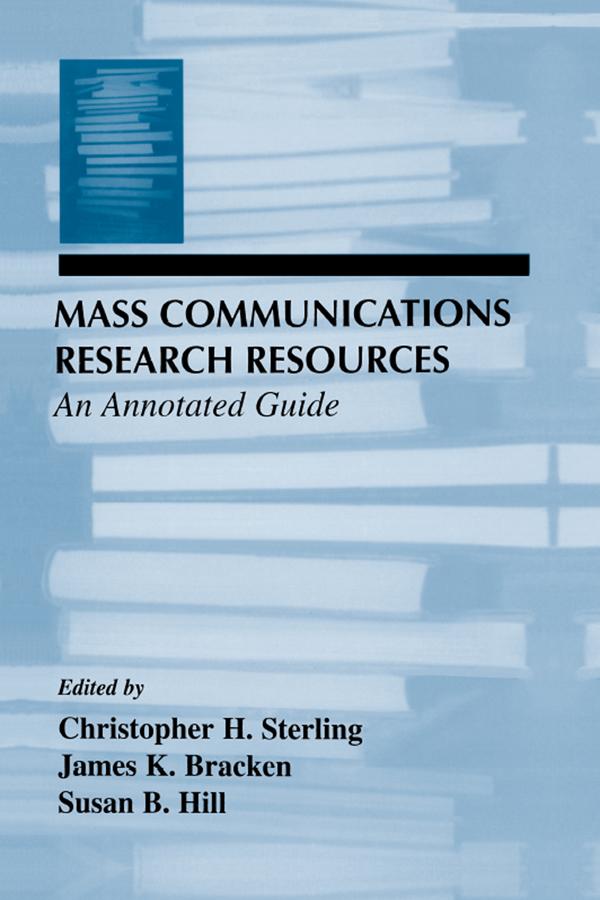 Produktbild: Mass Communications Research Resources