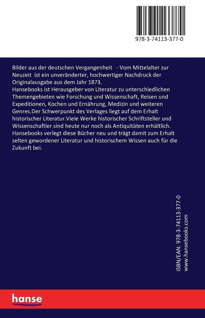 Weitere Ansicht: Bilder aus der deutschen Vergangenheit | Gustav Freytag