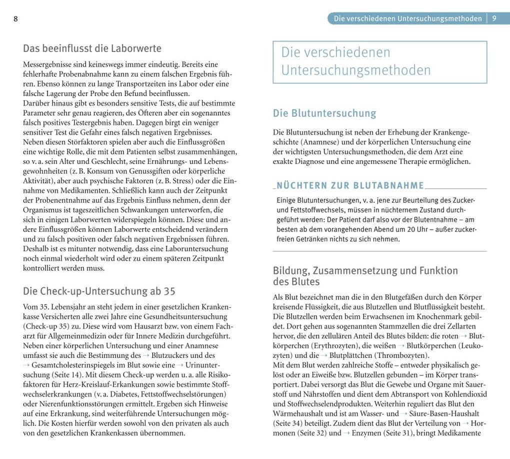 Weitere Ansicht: Laborwerte | , Wilfried P. Bieger, Nicole Schaenzler, Wilfried Bieger