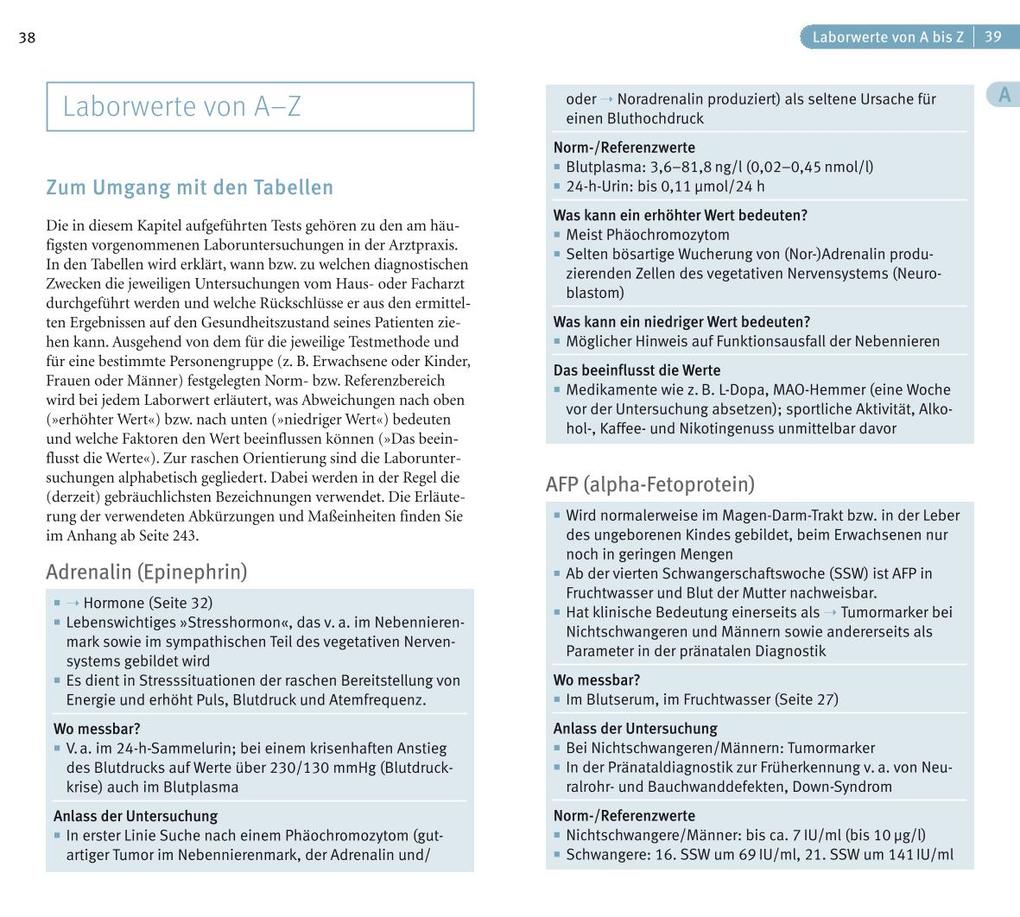 Weitere Ansicht: Laborwerte | , Wilfried P. Bieger, Nicole Schaenzler, Wilfried Bieger