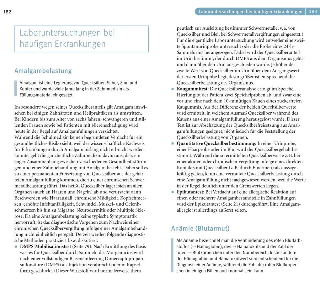 Weitere Ansicht: Laborwerte | , Wilfried P. Bieger, Nicole Schaenzler, Wilfried Bieger