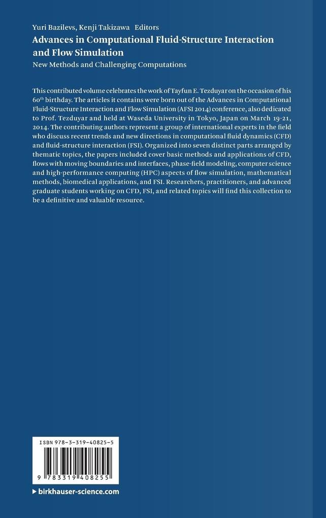Weitere Ansicht: Advances in Computational Fluid-Structure Interaction and Flow Simulation