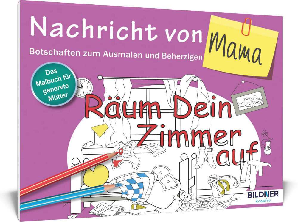 Produktbild: Das Malbuch für Erwachsene: Nachricht von Mama!