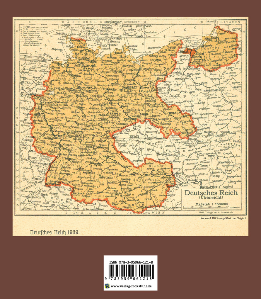 Weitere Ansicht: Historische Karten: DEUTSCHLAND - Das neue Reich 1939