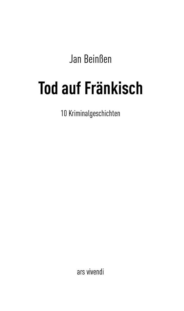Weitere Ansicht: Tod auf Fränkisch | Jan Beinßen