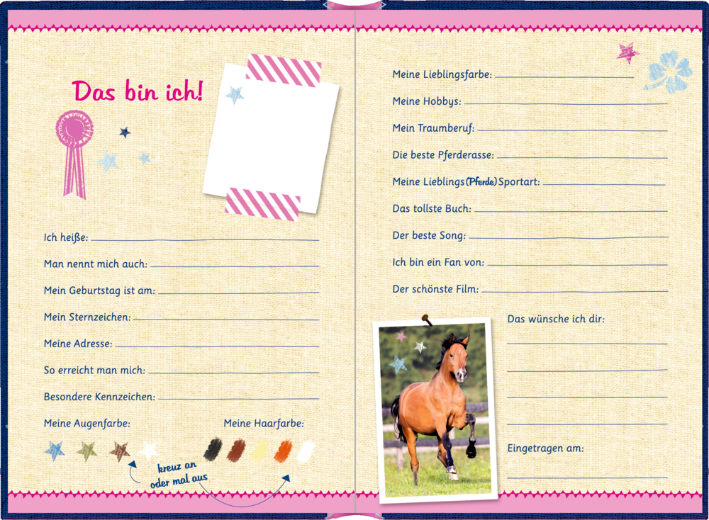 Weitere Ansicht: Freundebuch - Pferdefreunde - Meine Freundinnen und Freunde
