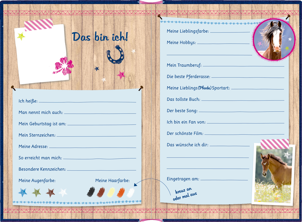 Weitere Ansicht: Freundebuch - Pferdefreunde - Meine Freundinnen und Freunde