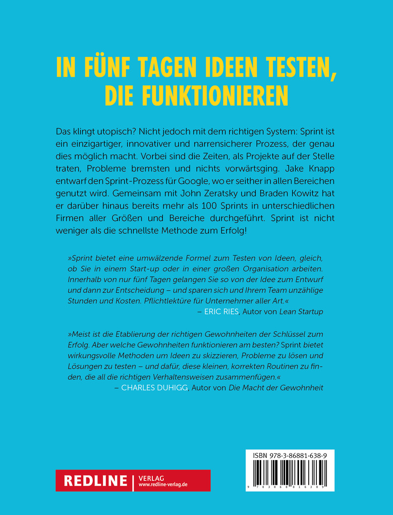 Weitere Ansicht: Sprint | Jake Knapp, John Zeratsky, Braden Kowitz