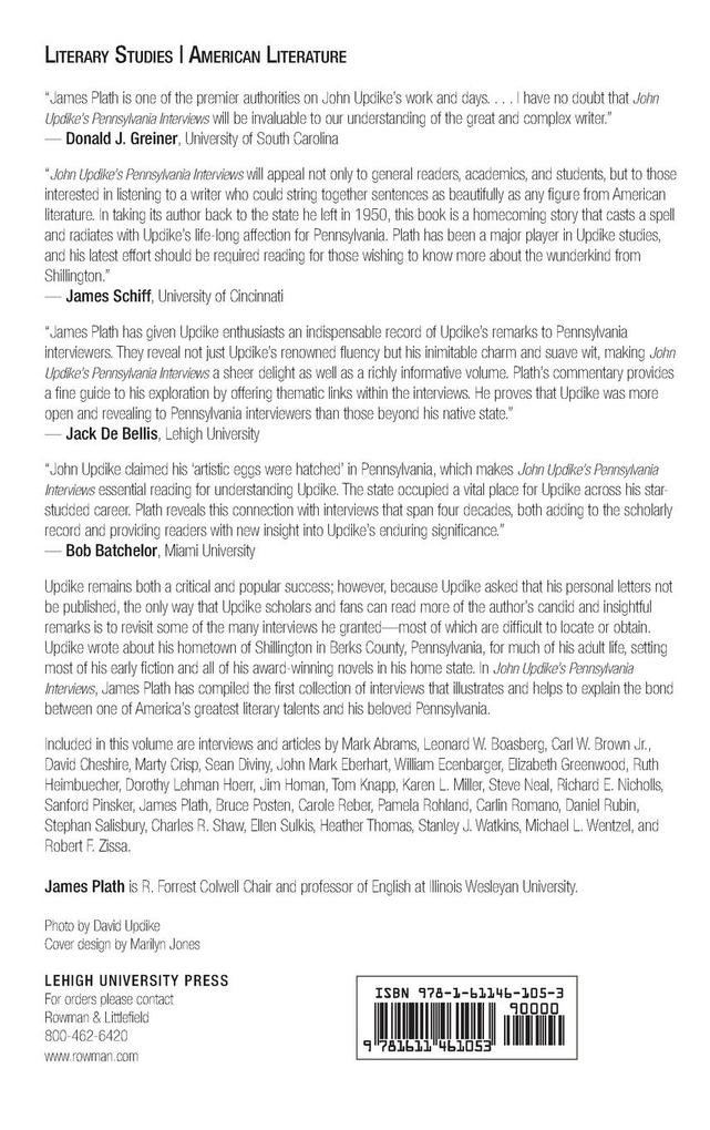 Weitere Ansicht: John Updike's Pennsylvania Interviews