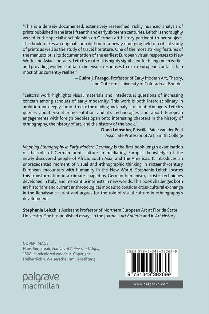 Weitere Ansicht: Mapping Ethnography in Early Modern Germany | S. Leitch