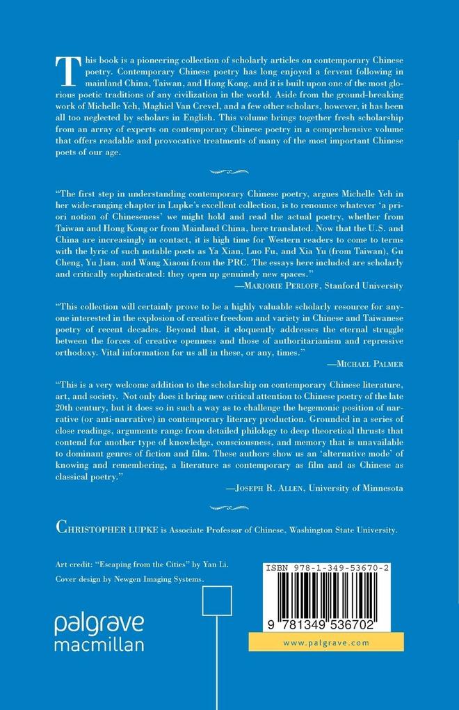 Weitere Ansicht: New Perspectives on Contemporary Chinese Poetry | C. Lupke