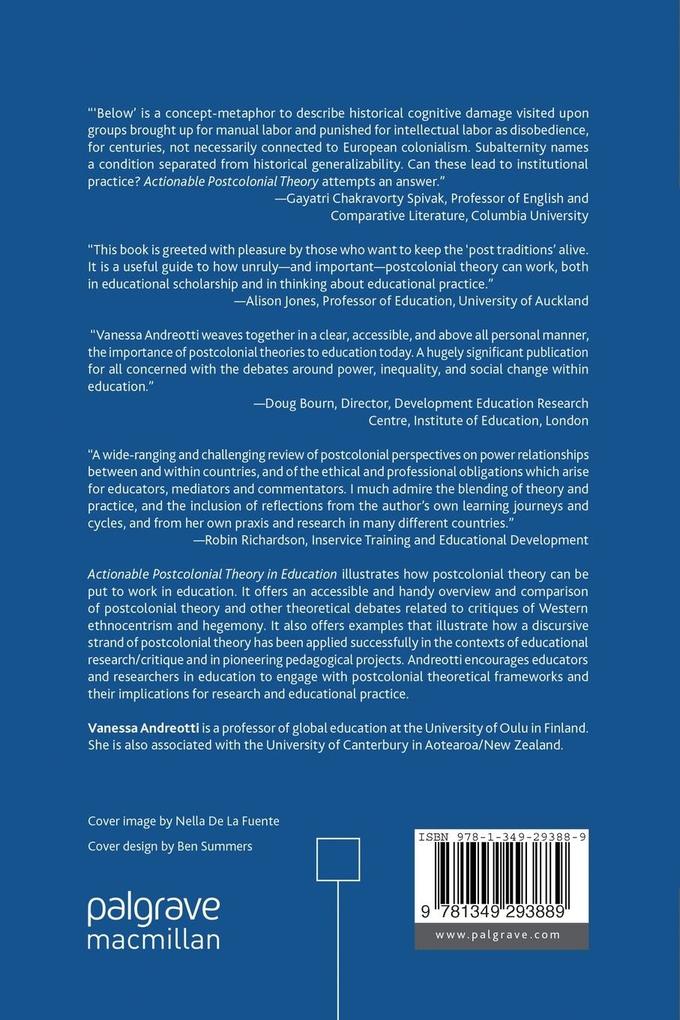 Weitere Ansicht: Actionable Postcolonial Theory in Education | V. Andreotti