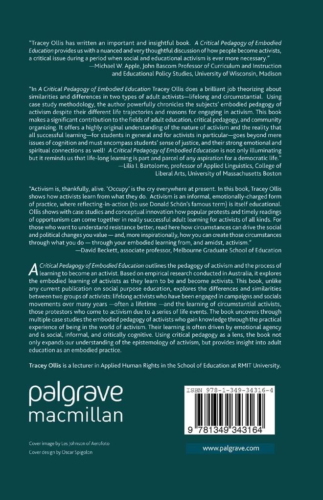 Weitere Ansicht: A Critical Pedagogy of Embodied Education | T. Ollis