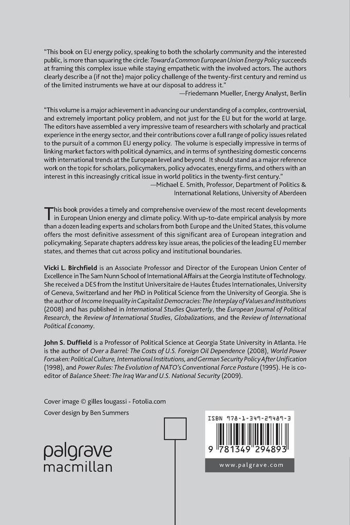 Weitere Ansicht: Toward a Common European Union Energy Policy