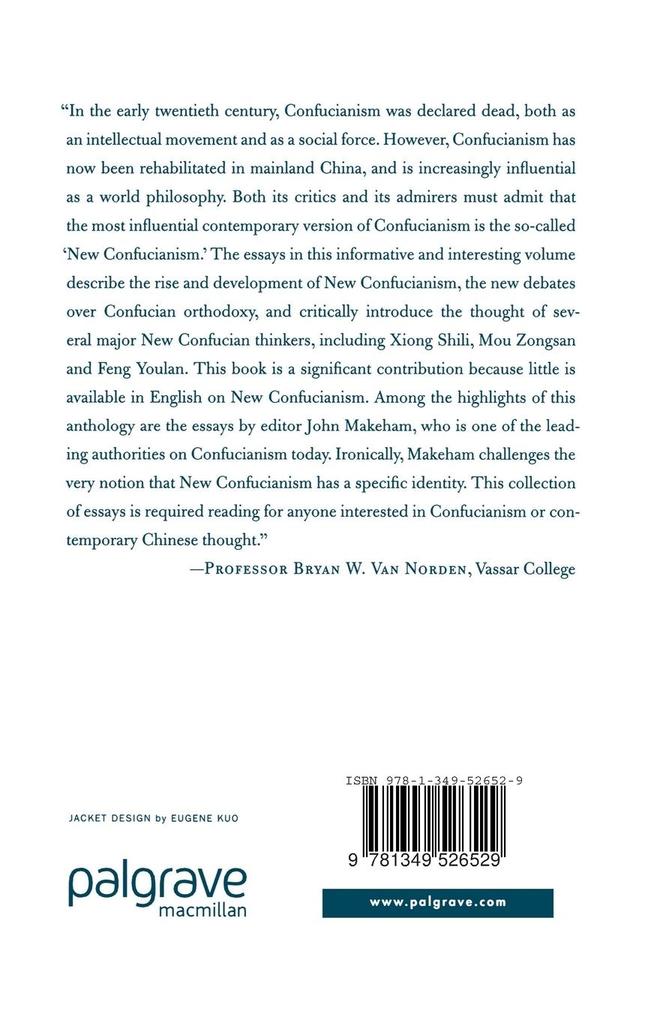 Weitere Ansicht: New Confucianism: A Critical Examination | J. Makeham