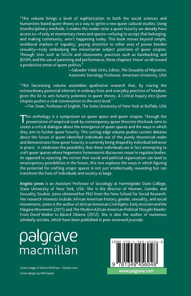 Weitere Ansicht: A Critical Inquiry into Queer Utopias | Angela Jones