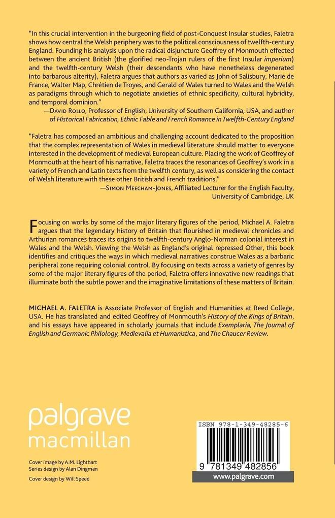 Weitere Ansicht: Wales and the Medieval Colonial Imagination | M. Faletra