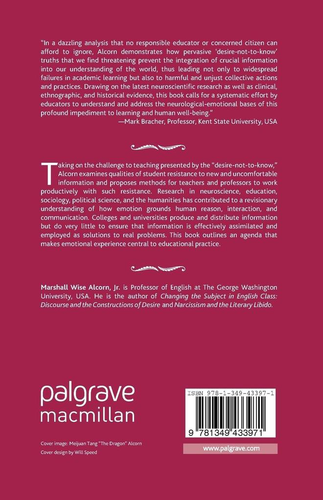 Weitere Ansicht: Resistance to Learning | M. Alcorn