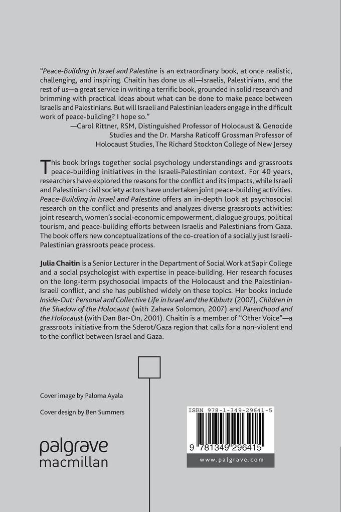 Weitere Ansicht: Peace-building in Israel and Palestine | J. Chaitin