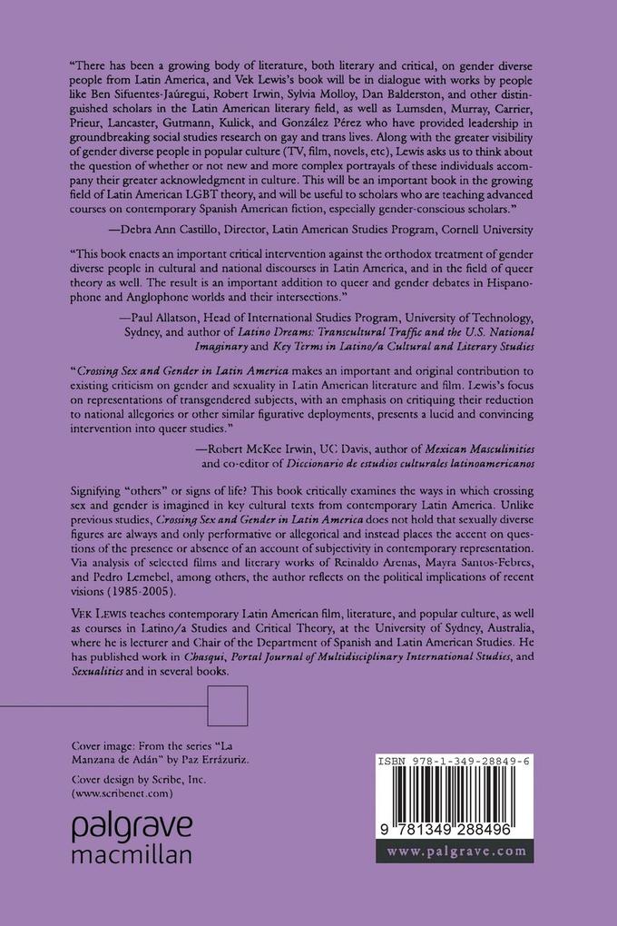 Weitere Ansicht: Crossing Sex and Gender in Latin America | V. Lewis