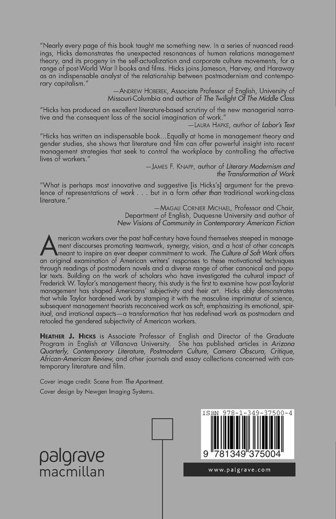 Weitere Ansicht: The Culture of Soft Work | H. Hicks