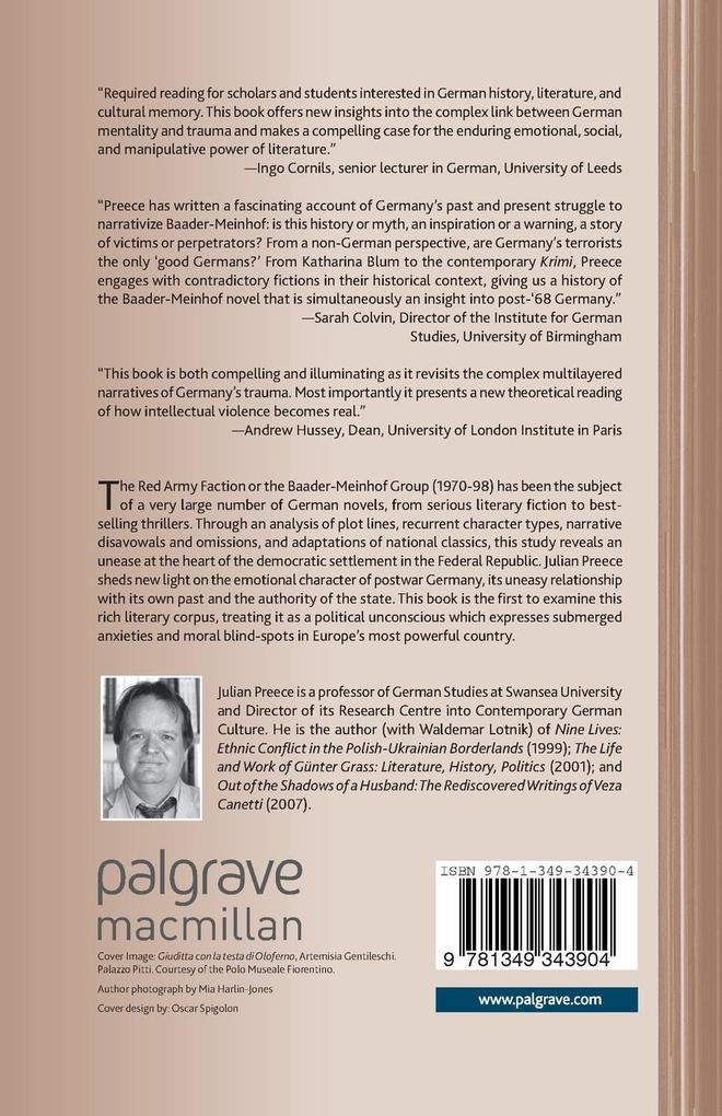 Weitere Ansicht: Baader-Meinhof and the Novel | J. Preece
