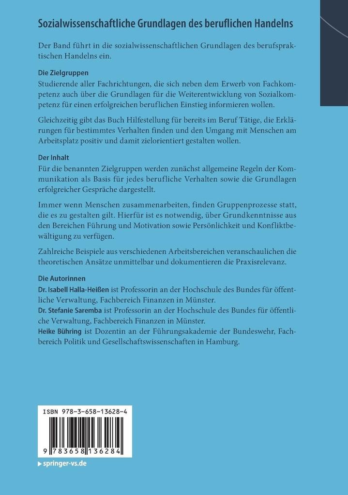 Weitere Ansicht: Sozialwissenschaftliche Grundlagen des beruflichen Handelns