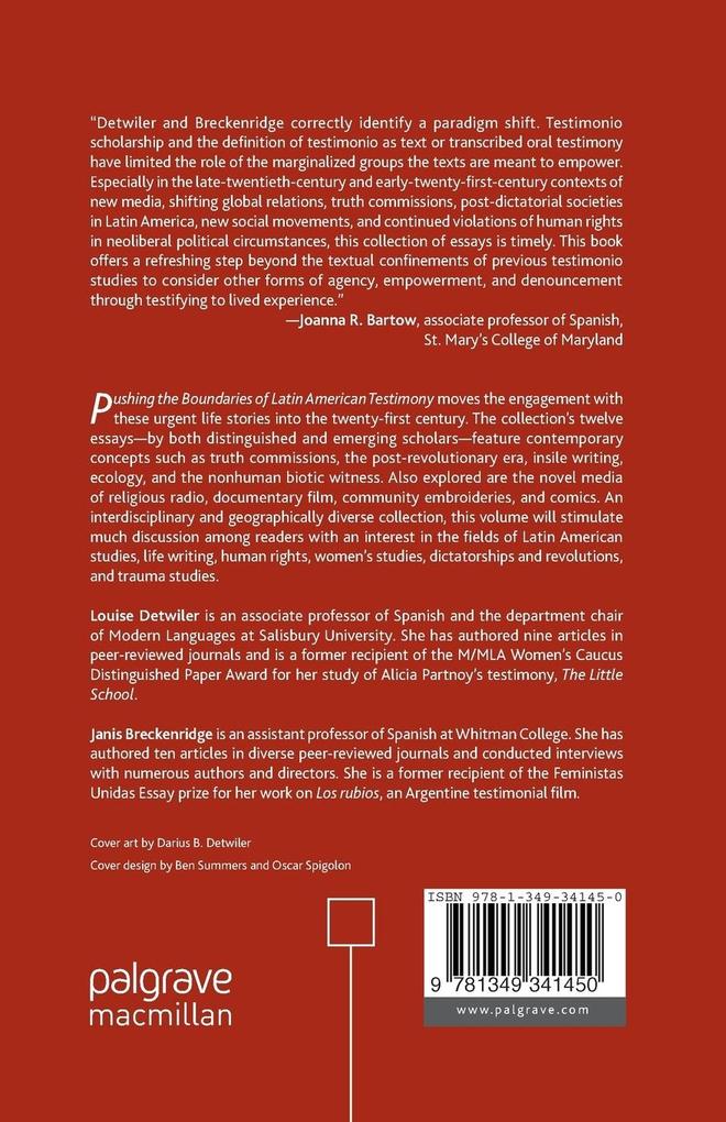 Weitere Ansicht: Pushing the Boundaries of Latin American Testimony