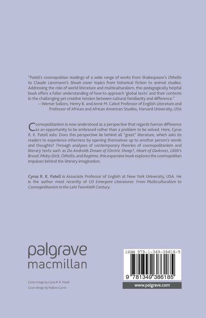 Weitere Ansicht: Cosmopolitanism and the Literary Imagination | C. Patell