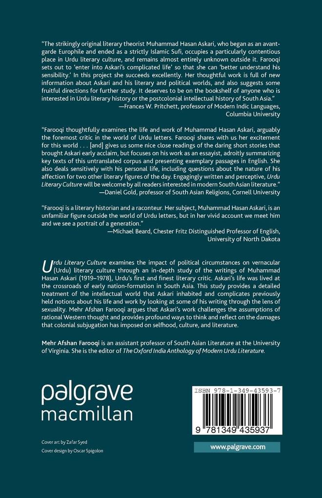 Weitere Ansicht: Urdu Literary Culture | M. Farooqi