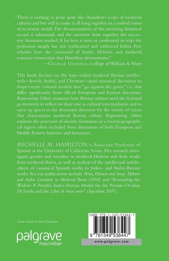 Weitere Ansicht: Representing Others in Medieval Iberian Literature | M. Hamilton
