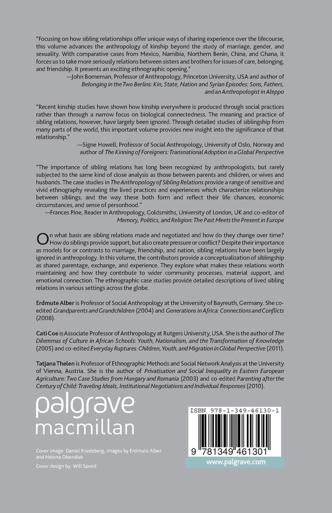 Weitere Ansicht: The Anthropology of Sibling Relations