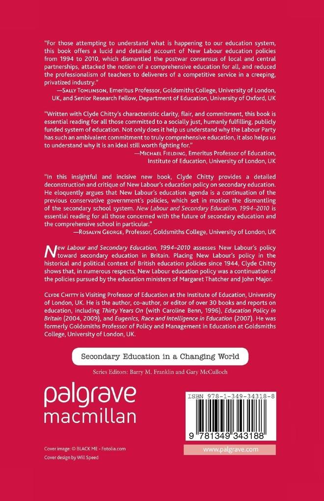 Weitere Ansicht: New Labour and Secondary Education, 1994-2010 | C. Chitty