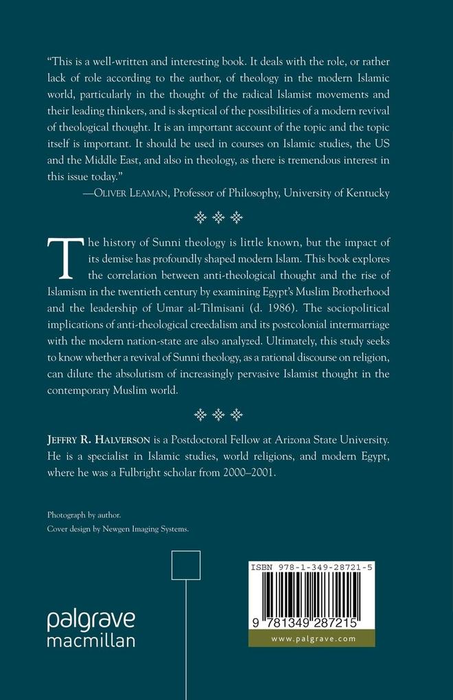 Weitere Ansicht: Theology and Creed in Sunni Islam | J. Halverson