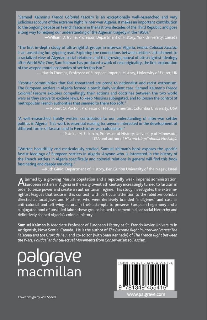 Weitere Ansicht: French Colonial Fascism | S. Kalman