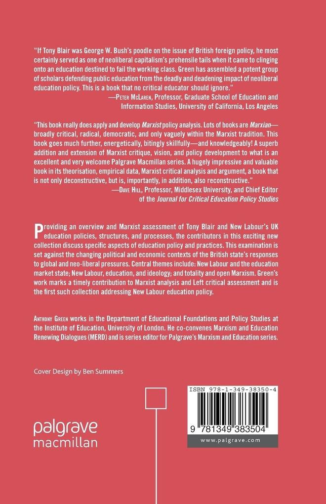 Weitere Ansicht: Blair's Educational Legacy | A. Green