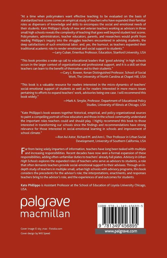 Weitere Ansicht: Advisory in Urban High Schools | K. Phillippo