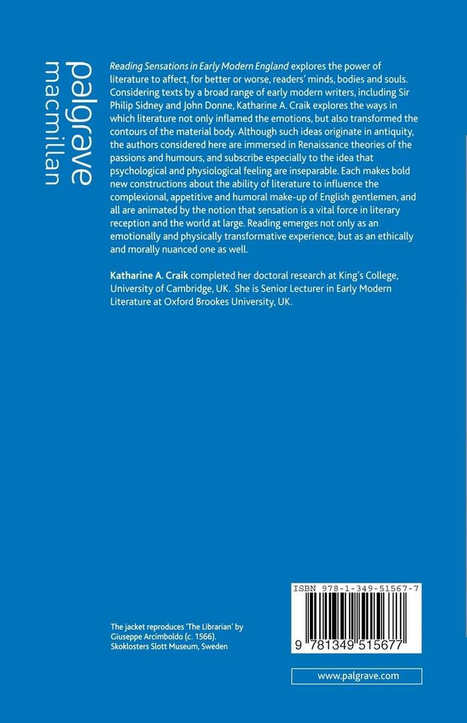 Weitere Ansicht: Reading Sensations in Early Modern England | K. Craik