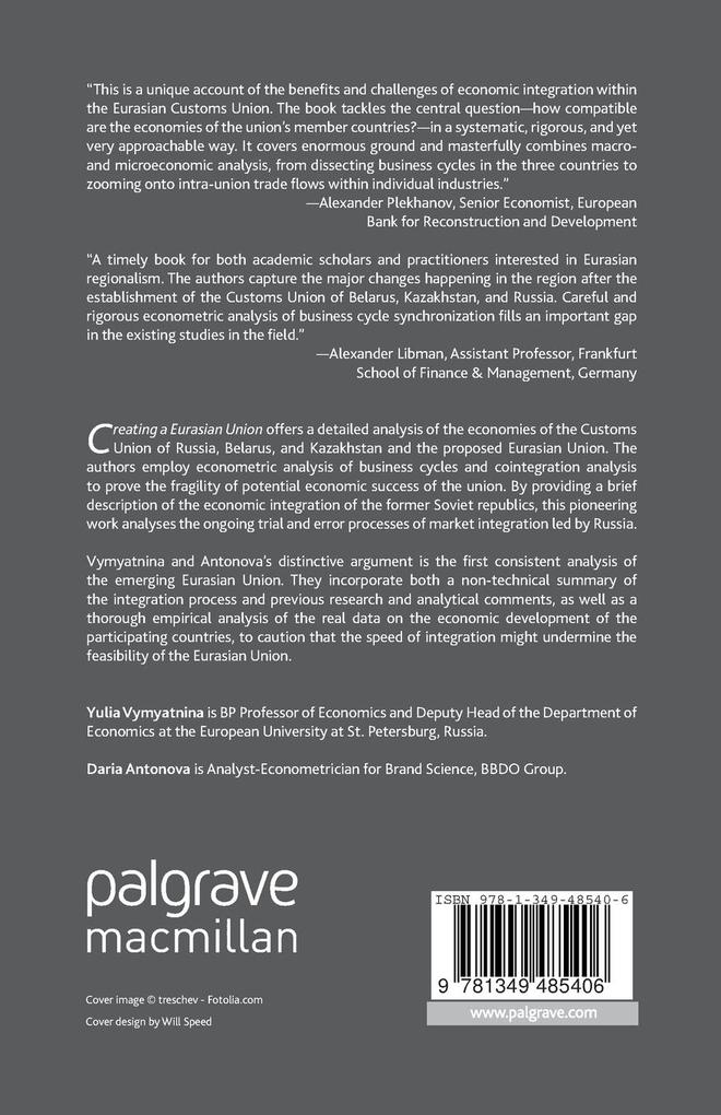 Weitere Ansicht: Creating a Eurasian Union | Y. Vymyatnina, D. Antonova